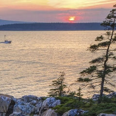 lake sunset